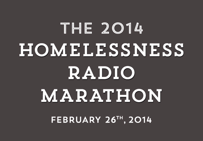 12th Annual Homelessness Radio Marathon